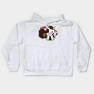 Chocolate Milk Cow Pal Kids Hoodie